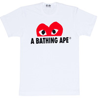 꼼데가르송 티셔츠 Comme Des Garcons +:+ New Arrival +:+ 하프하트 레드 티셔츠]