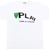 꼼데가르송 티셔츠 Comme Des Garcons +:+ New Arrival +:+ 라운드화이트_그린하트 플레이]